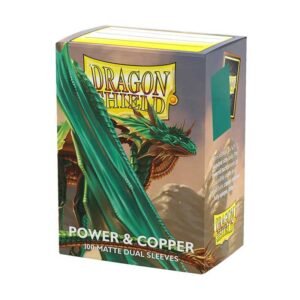 100 Fundas Standard Dual Matte Verde y Marrón Dragon Shield